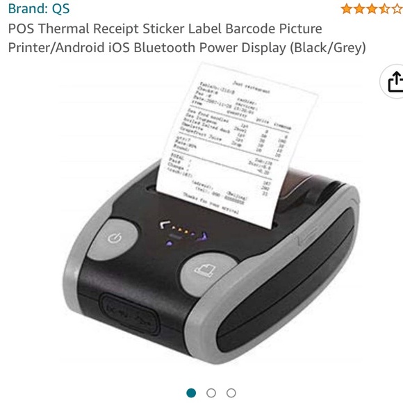 Source Unknown Other - Receipt printer thermal wireless portable receipt label printer new in box